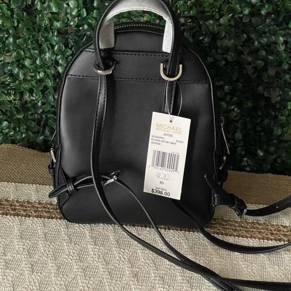 Michael Kors XS Black Leather Convertible Backpack NWT - Picture 2 of 3